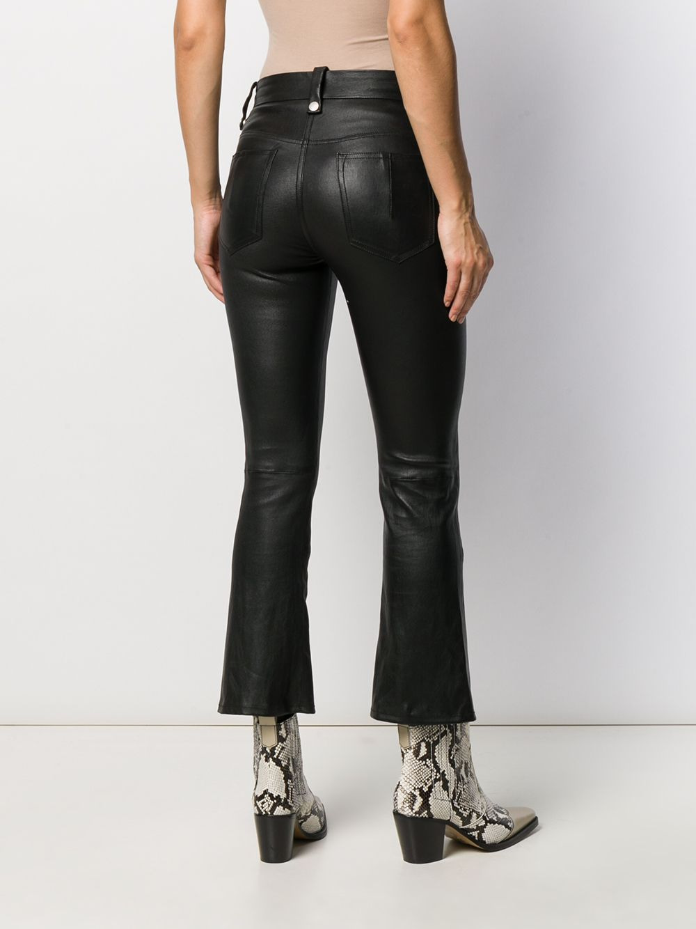 flared cropped trousers - 4