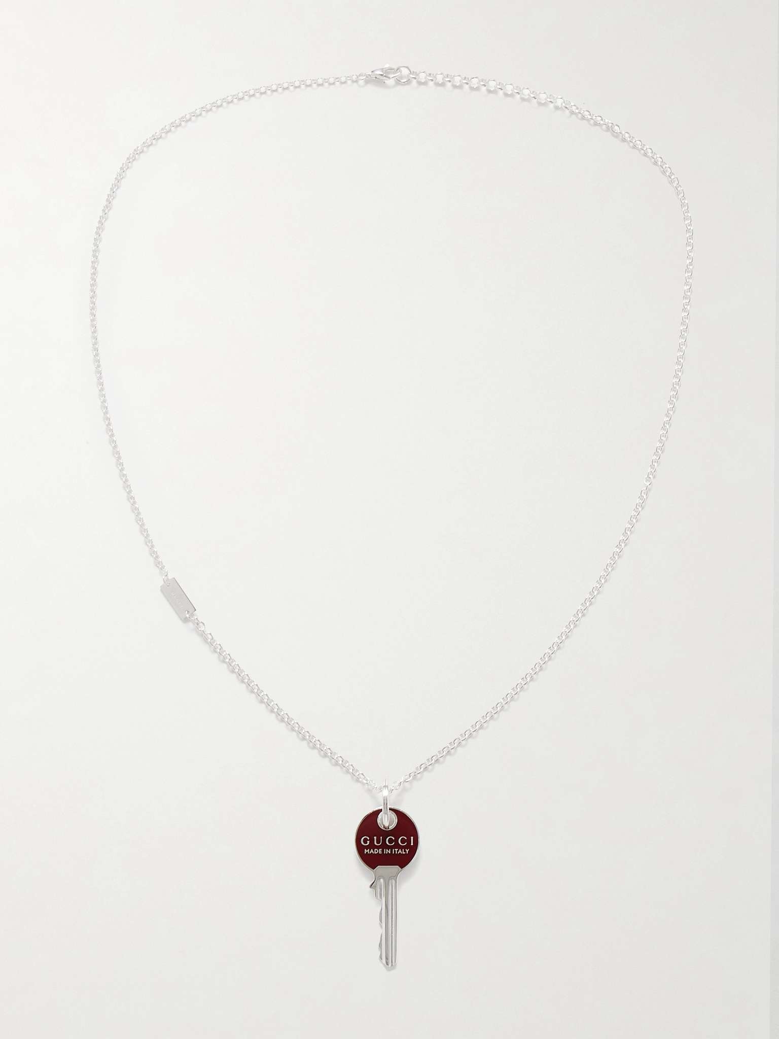 Trademark Sterling Silver and Enamel Pendant Necklace - 2
