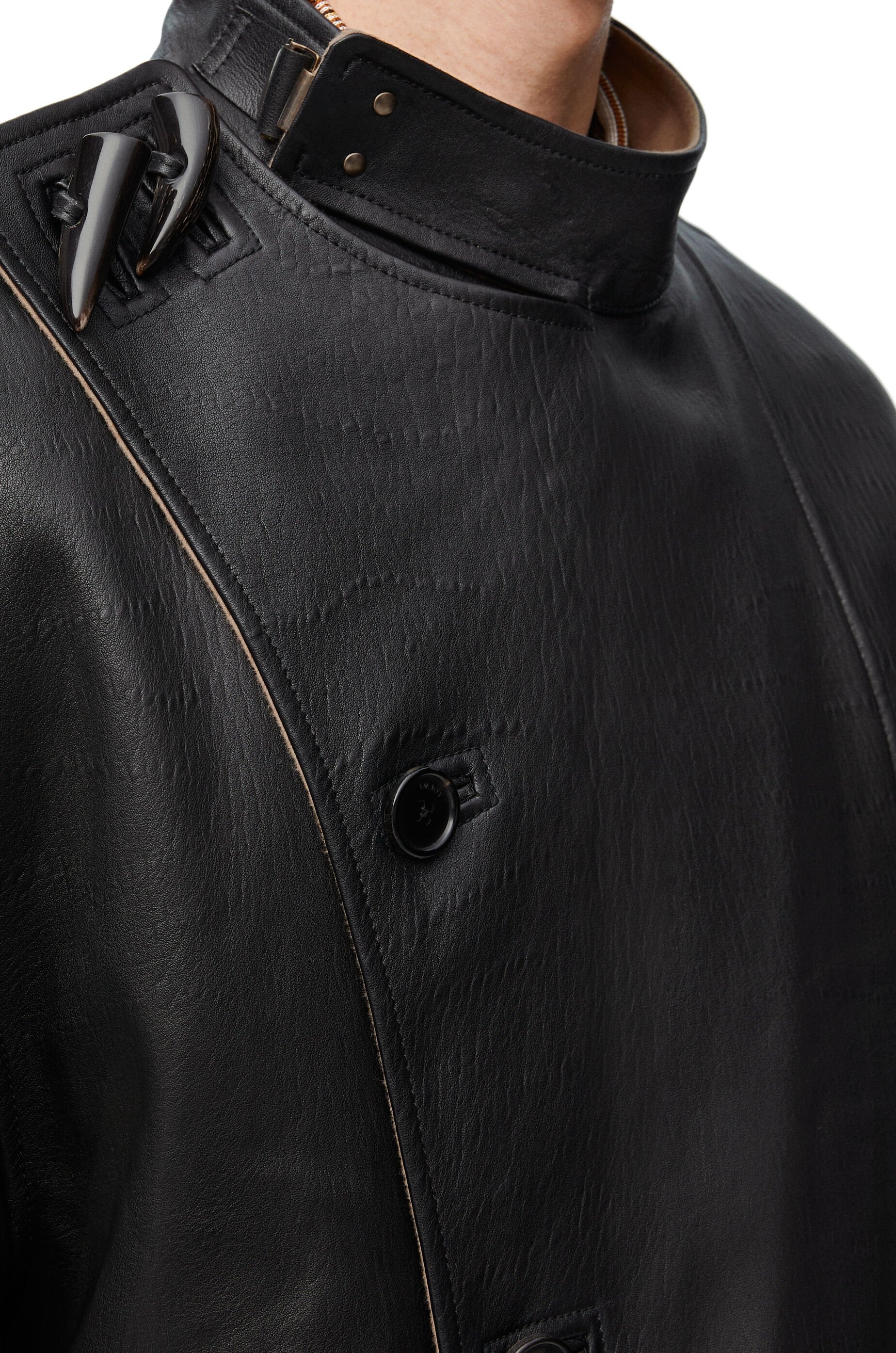 Biker jacket in nappa lambskin - 5