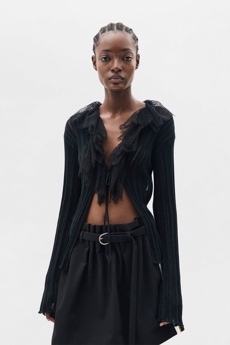 Nya Open Rib Fitted Cardigan 1
