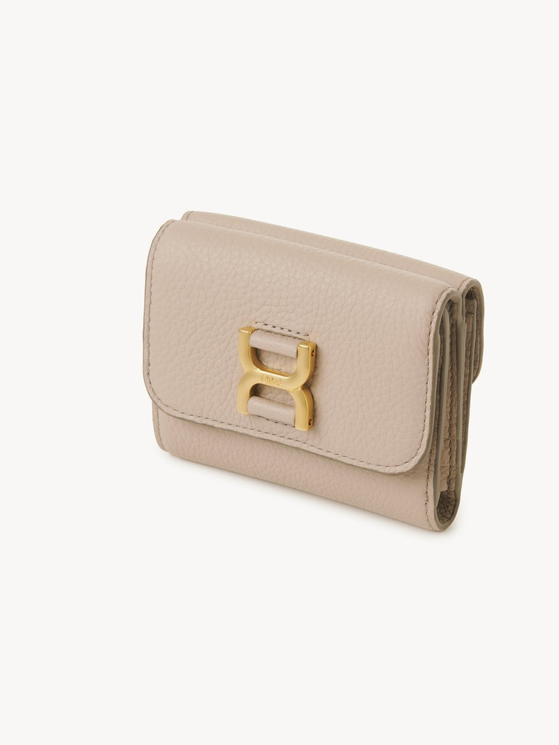 SMALL MARCIE TRI-FOLD IN GRAINED LEATHER 2