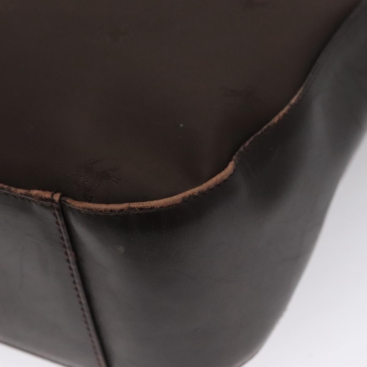 Burberry Shoulder Bag Nylon Leather Brown - 16