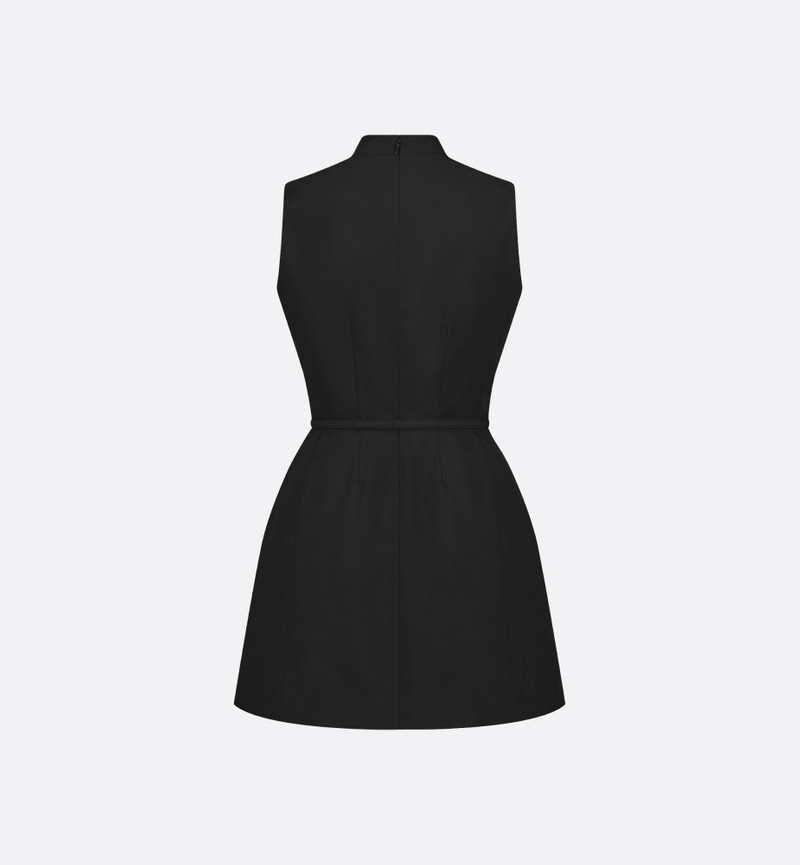 Dior Short Dress with Removable Ruched Collar outlook