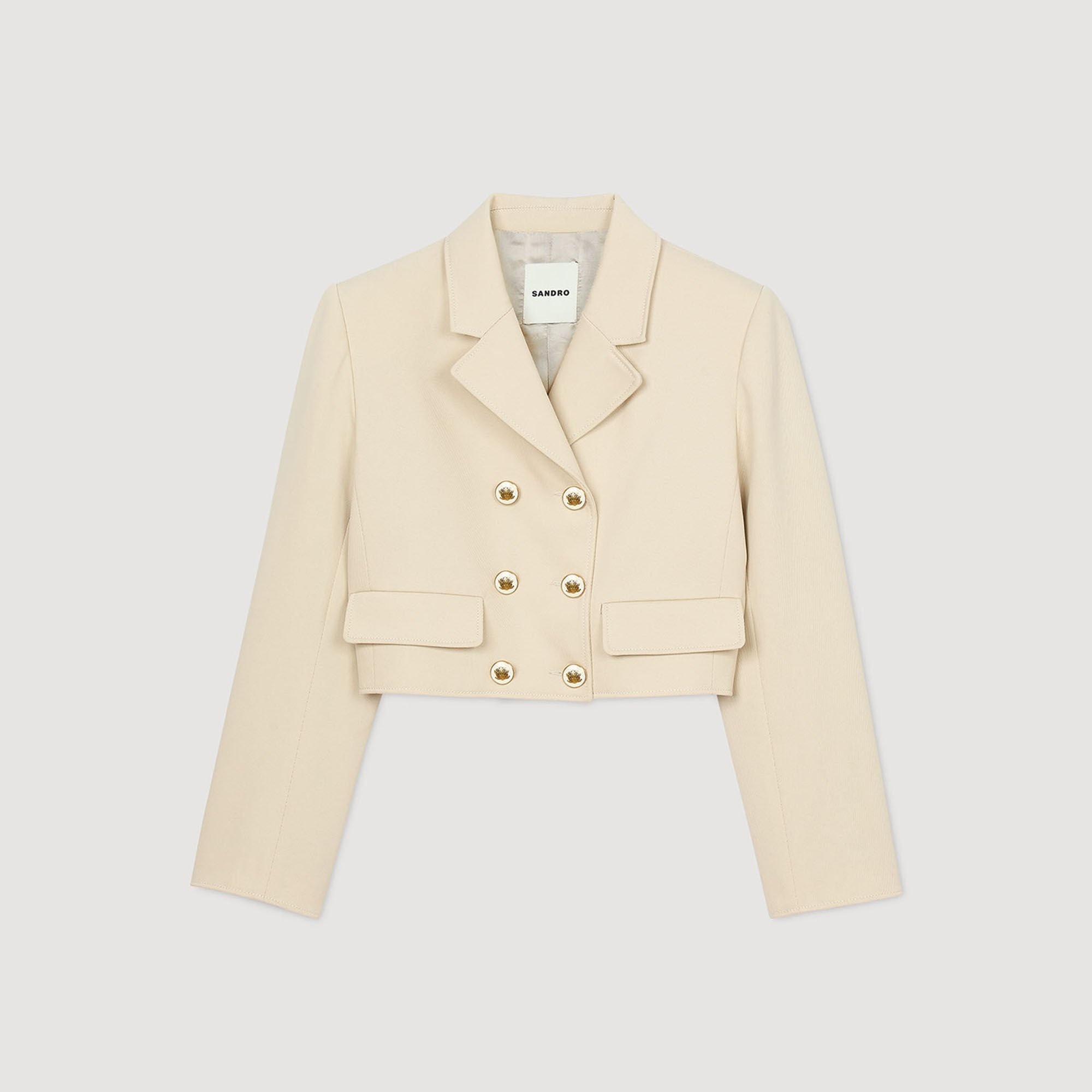 CROPPED BUTTONED JACKET - 6