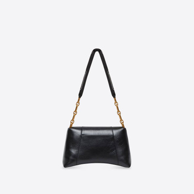 BALENCIAGA Women's Downtown Medium Shoulder Bag With Chain in Black outlook