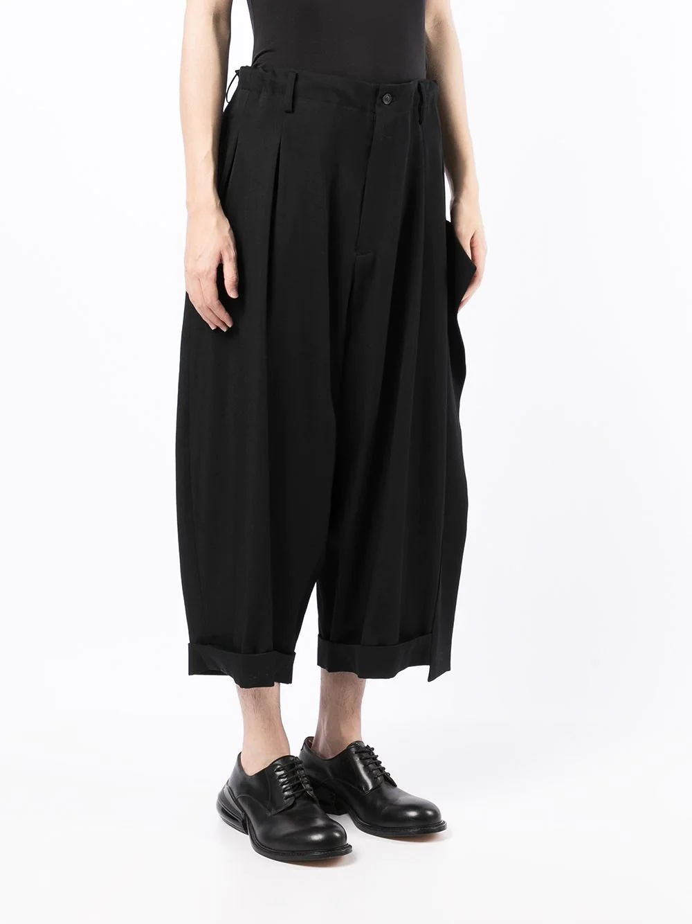 tailored-cut cropped trousers - 3