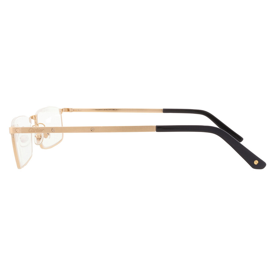 Cartier Santos de Cartier Demo Rectangular Men's Eyeglasses CT0169O 001 54 - 4