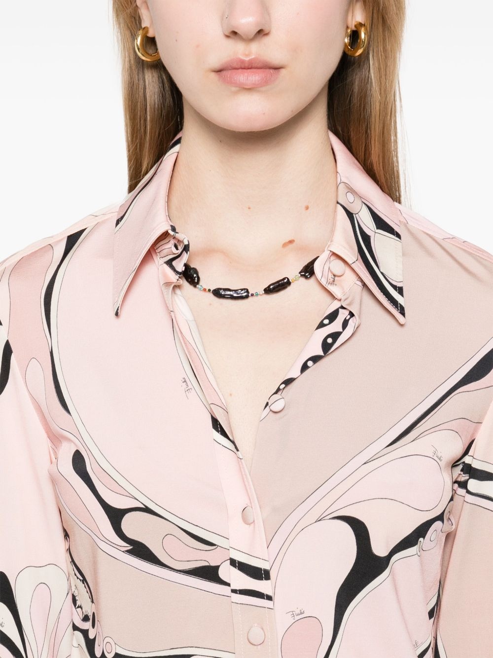 Orchidee-print shirt - 5