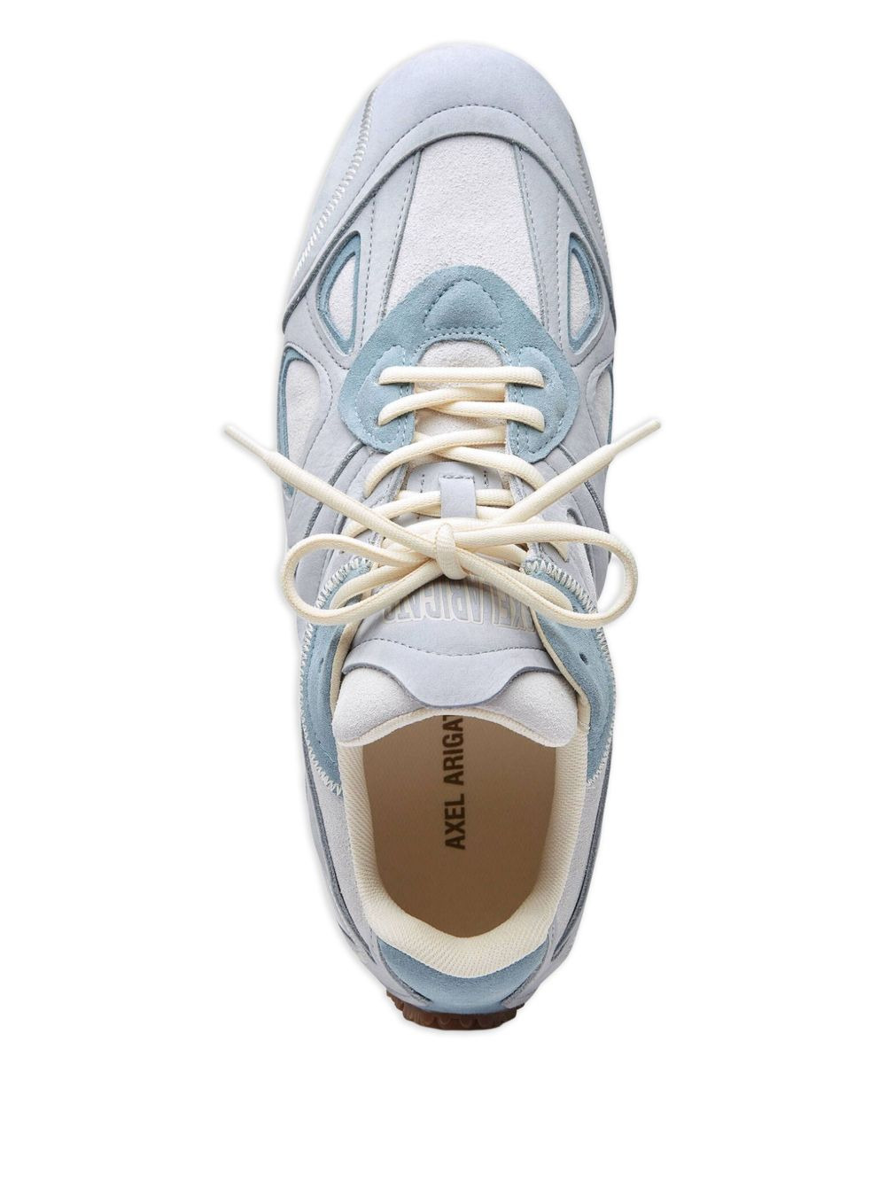 suede panelled sneakers - 4