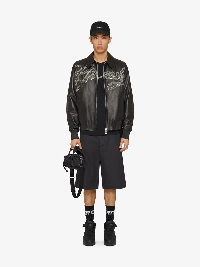 Givenchy GIVENCHY JACKET IN LEATHER WITH STUDS outlook
