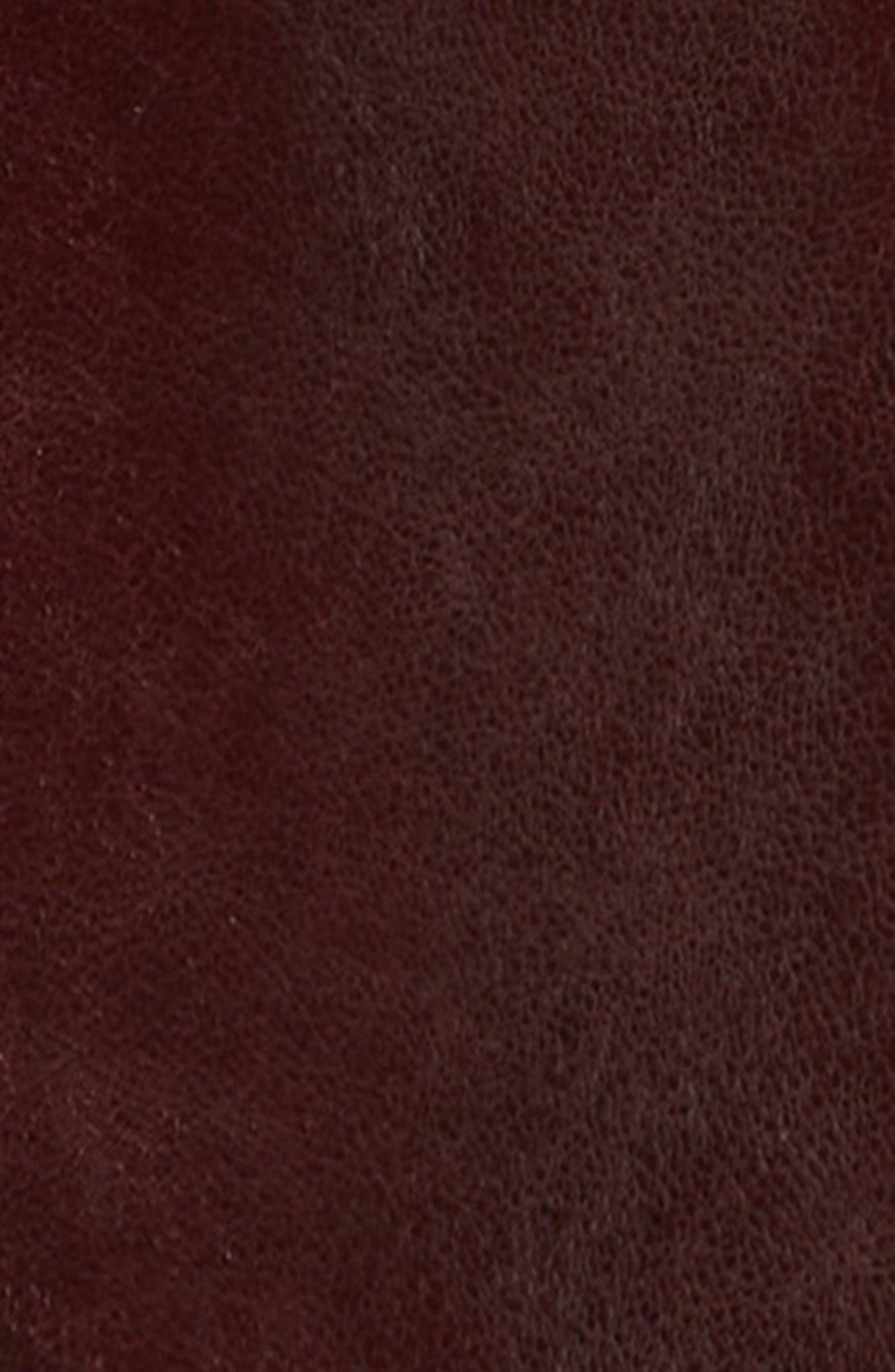 SPORTMAX Afa Lambskin Leather Midi Skirt in Bordeaux at Nordstrom - 6