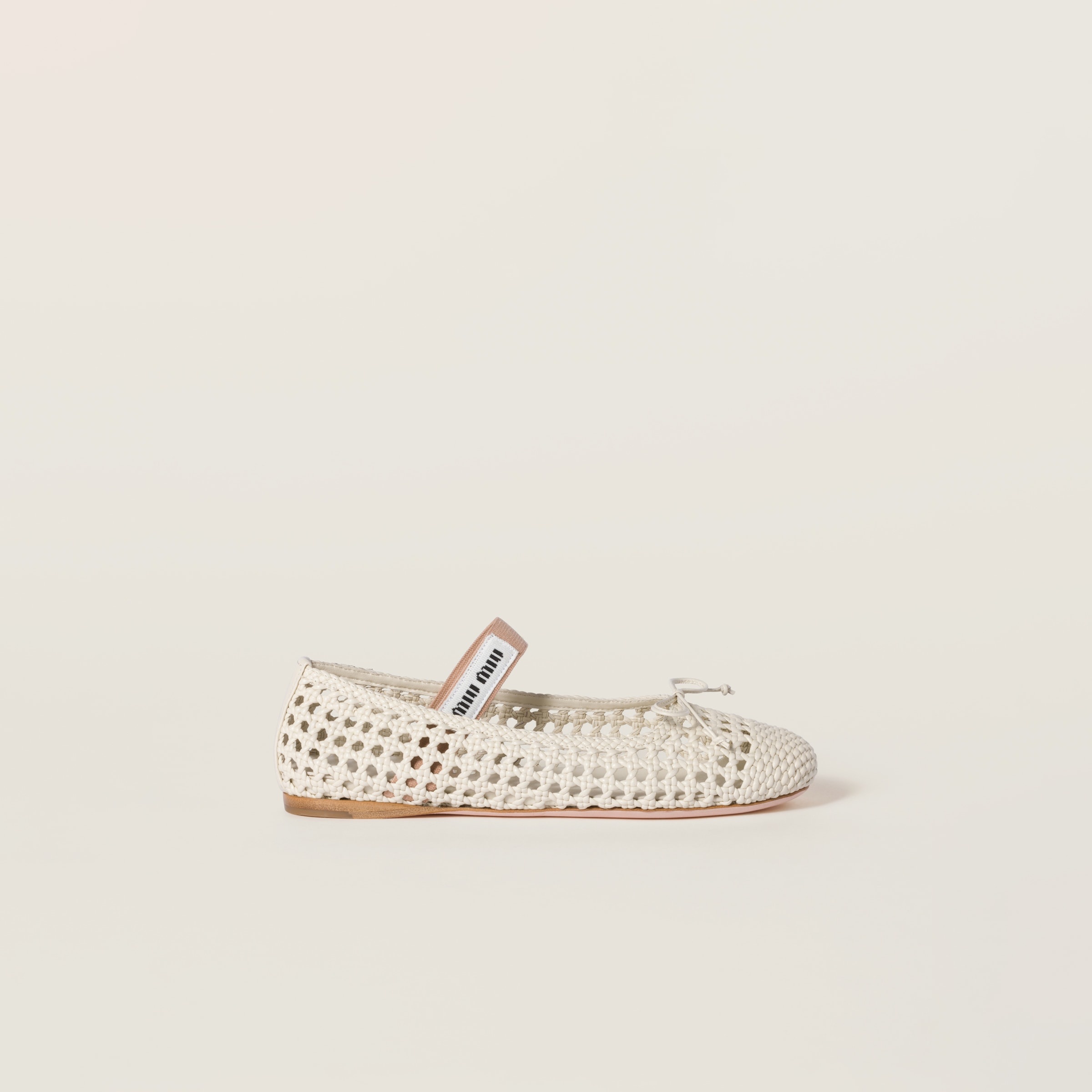Woven nappa leather ballerinas - 2