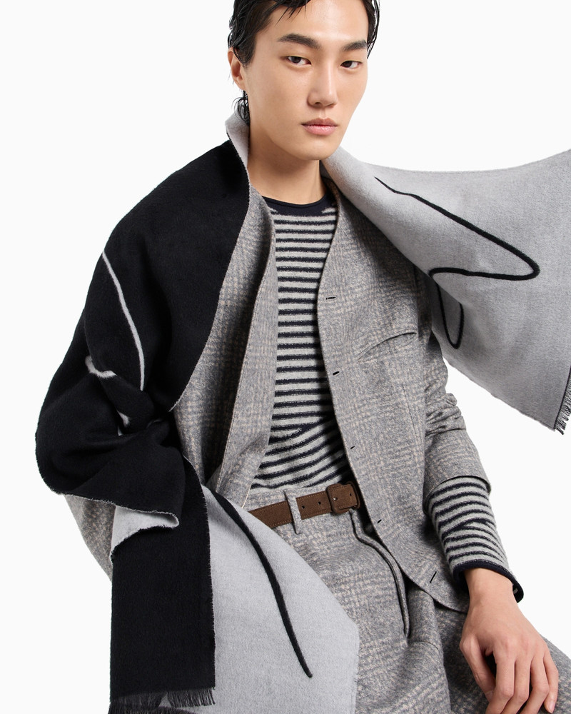 Crew-neck jumper in virgin wool, cashmere and bouclé silk 6