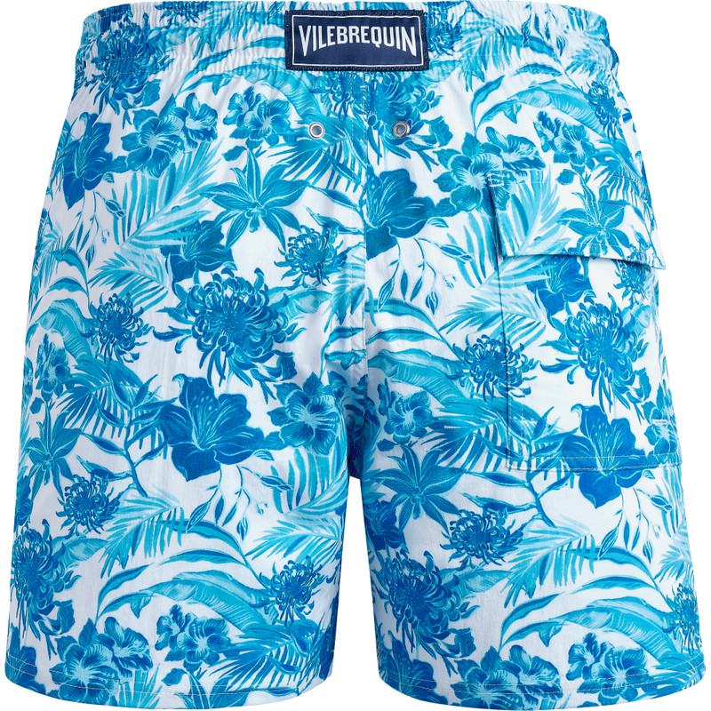 Vilebrequin 남자 뻗기 Swim Trunks Tahiti 꽃 outlook