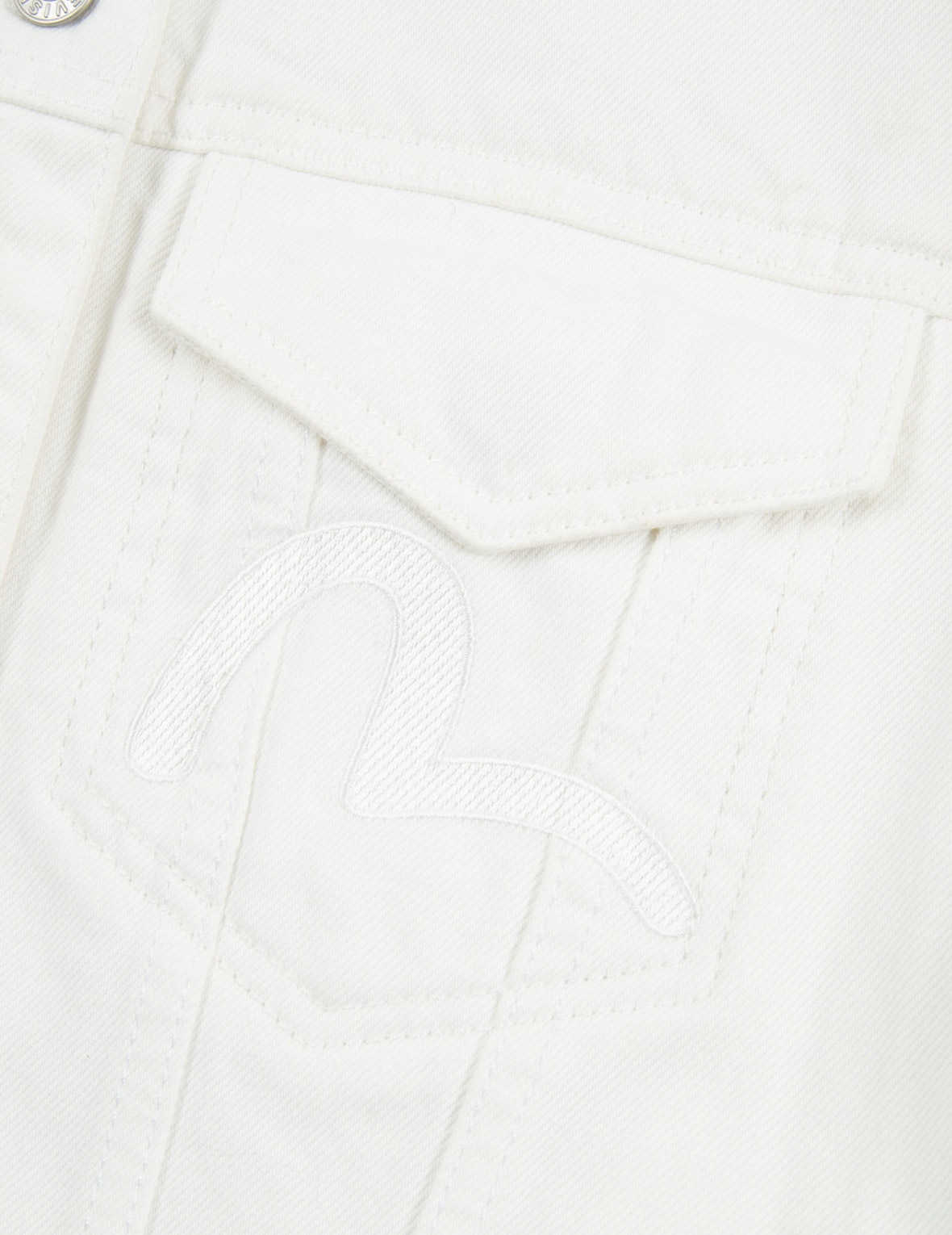 FABRIC BLOCKING DENIM SHIRT JACKET - 8