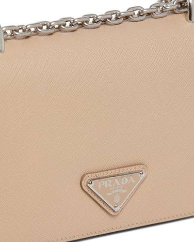 Prada Nylon and Saffiano Leather Shoulder Bag outlook