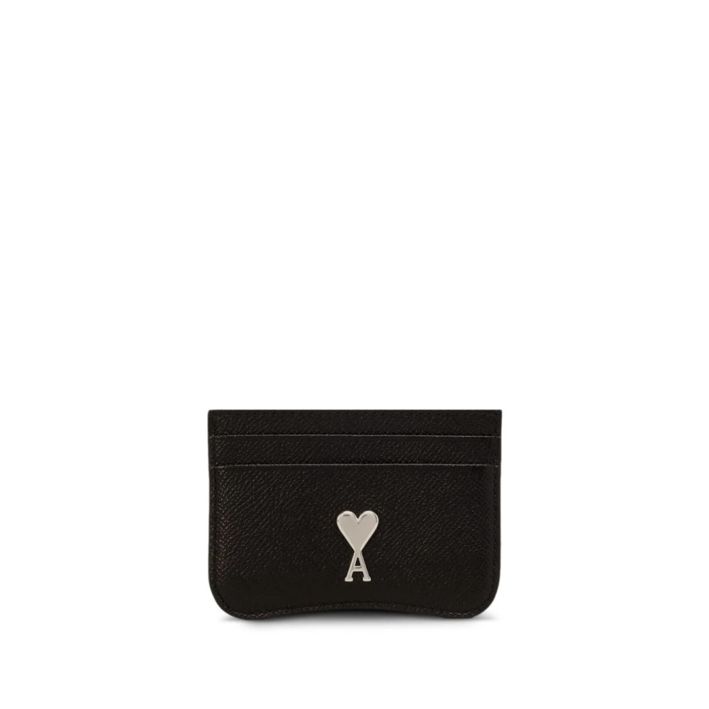★AMI PARIS★ [Army] Lettering Logo Card Wallet USL103 801 0 New Designer Wallets & Purses for Women | AMI PARIS US