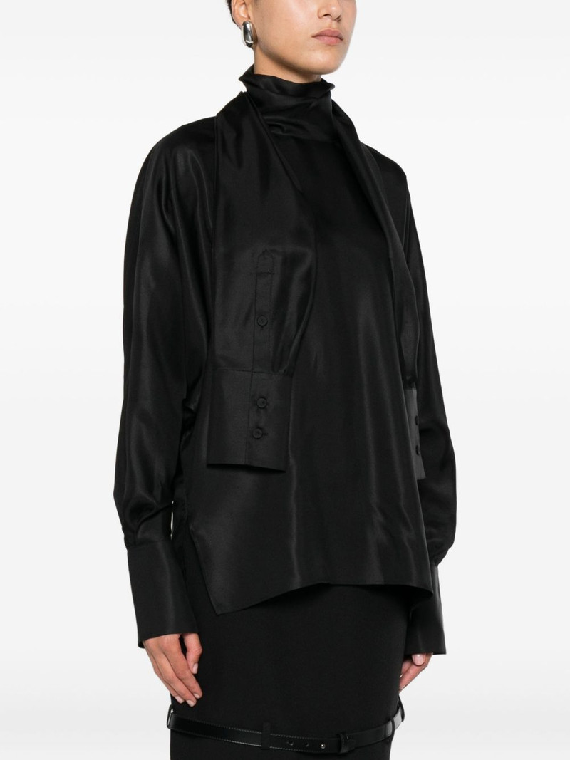 high-neck satin top 3