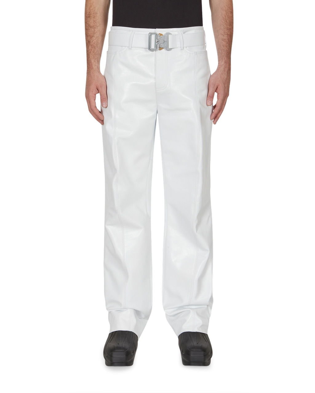 BUCKLE LEATHER PANT - 2