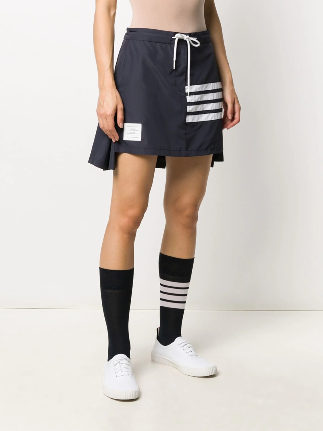 Thom Browne｜SKIRTS (MINI DROPPED BACK PLEATED SKIRT - F Thom Browne Dropped Back Mini Pleated Skirt | Blue | FARFETCH