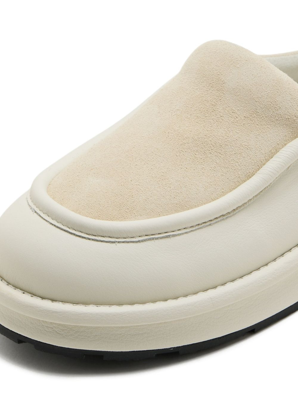slip-on suede-leather mules - 3