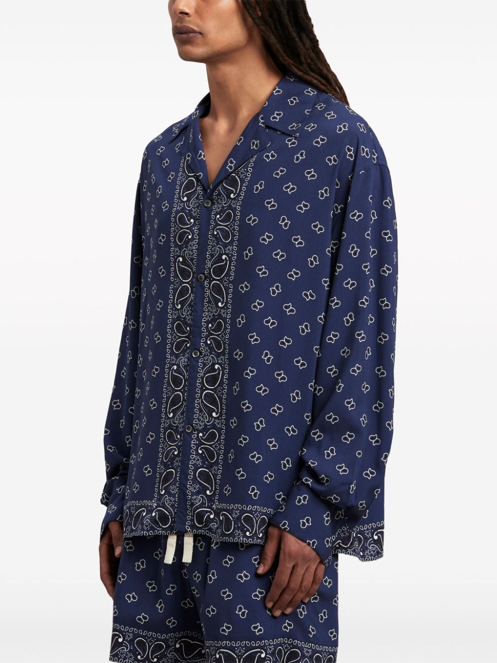 paisley-print long-sleeve shirt - 4