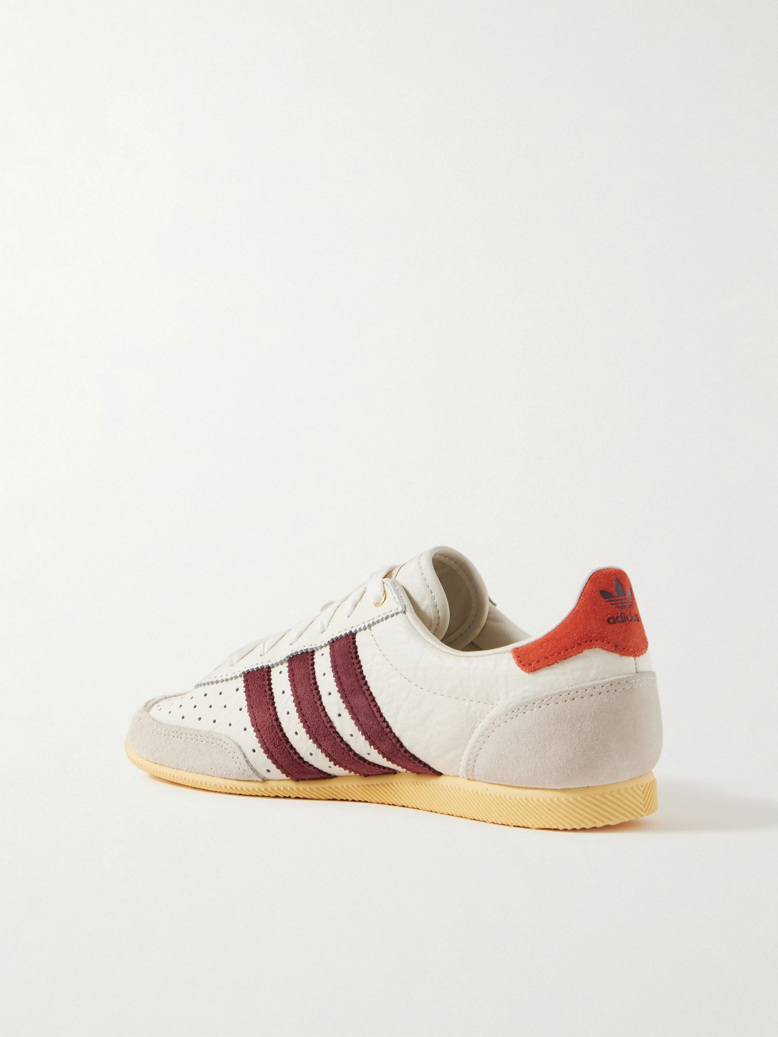Japan suede-trimmed leather sneakers Off-white - 3
