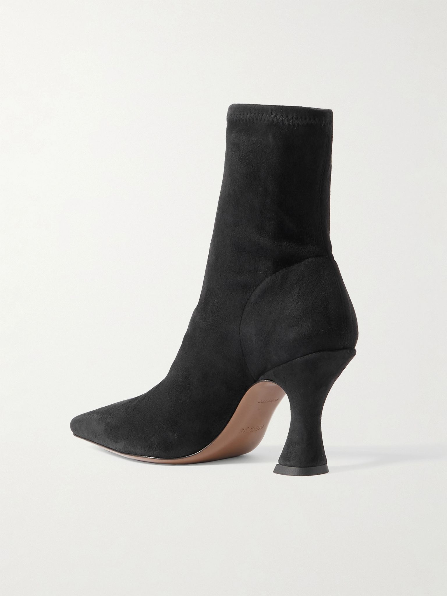 Ran stretch-suede ankle boots Black - 3