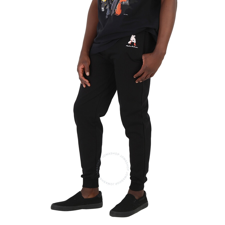 Moschino Men's Black Moschino Underwear Logo Track Pants - 5