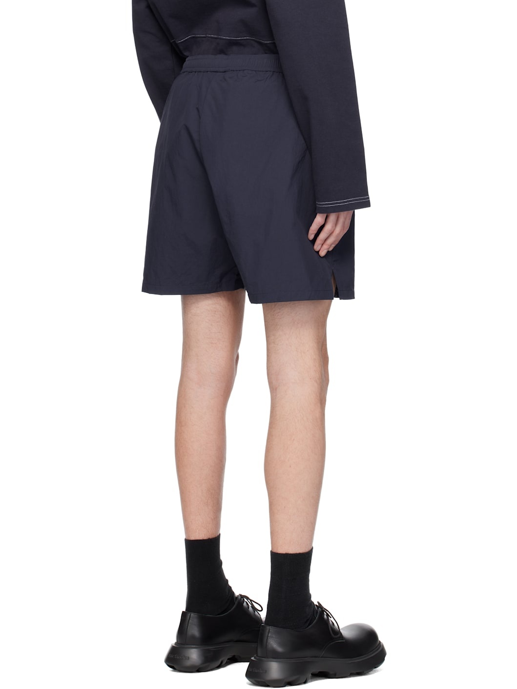 Navy Global Tennis Shorts - 3