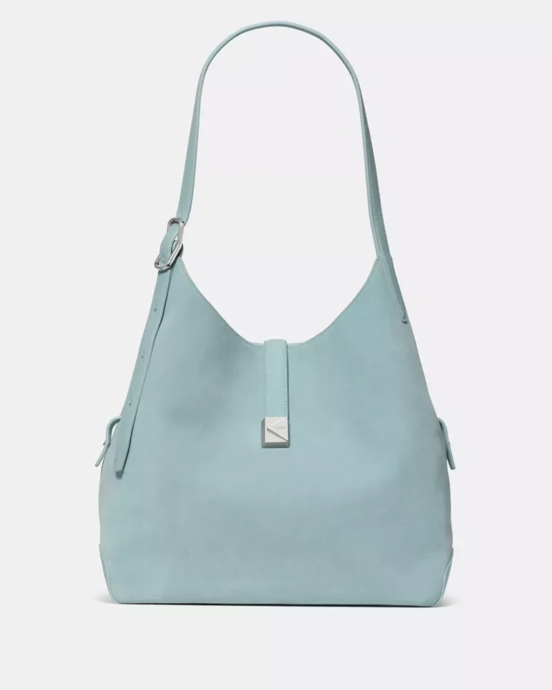 Deco Suede Large Shoulder Bag - 1