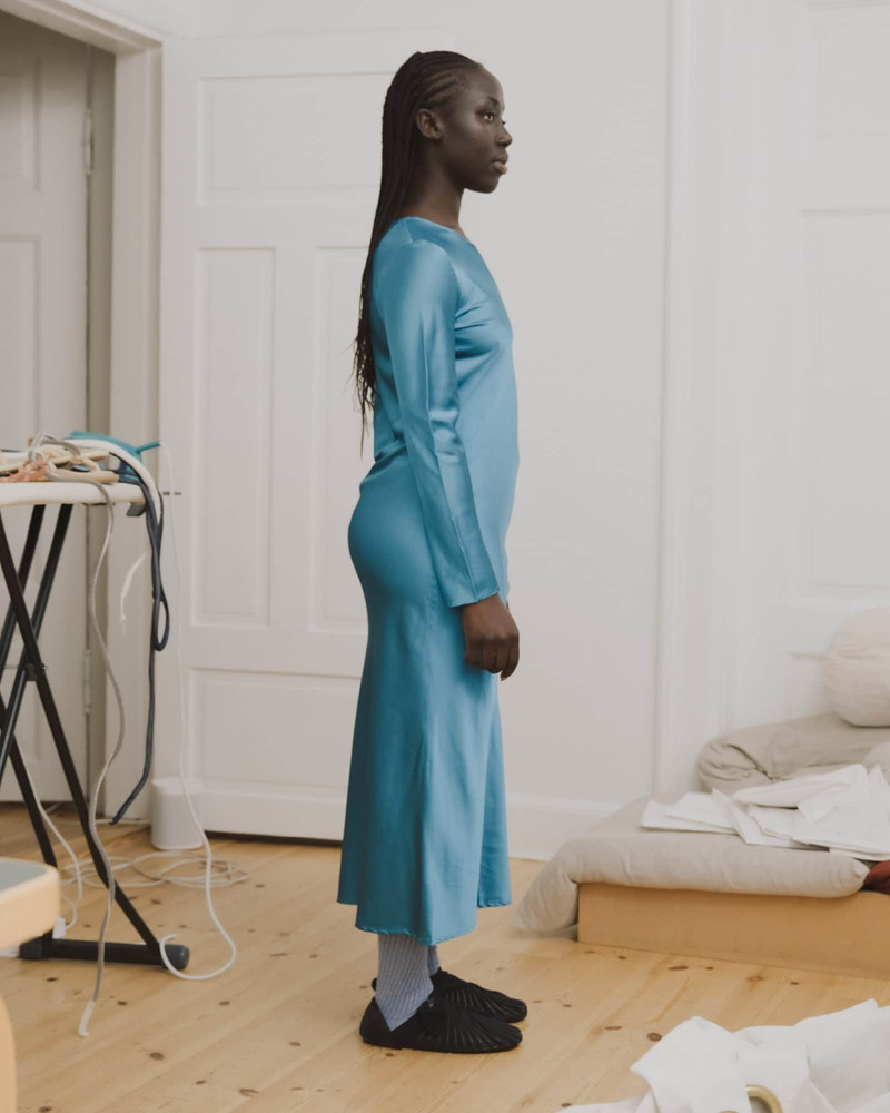 Dydine Long Sleeve Dress - Ecovero Satin 3
