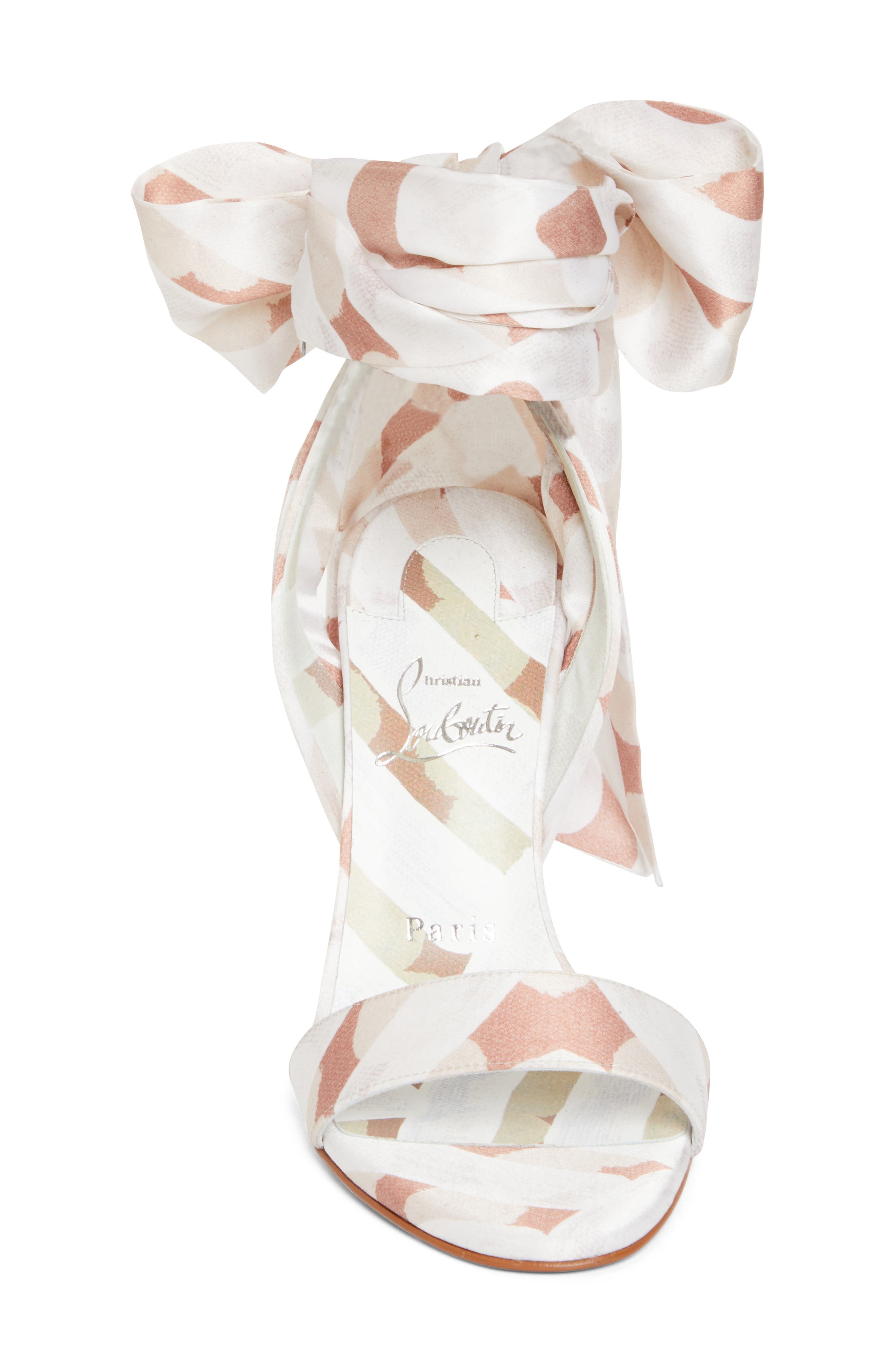 Christian Louboutin Miss Z Desert Sandal in Multi Leche/Lin Mult at Nordstrom - 4