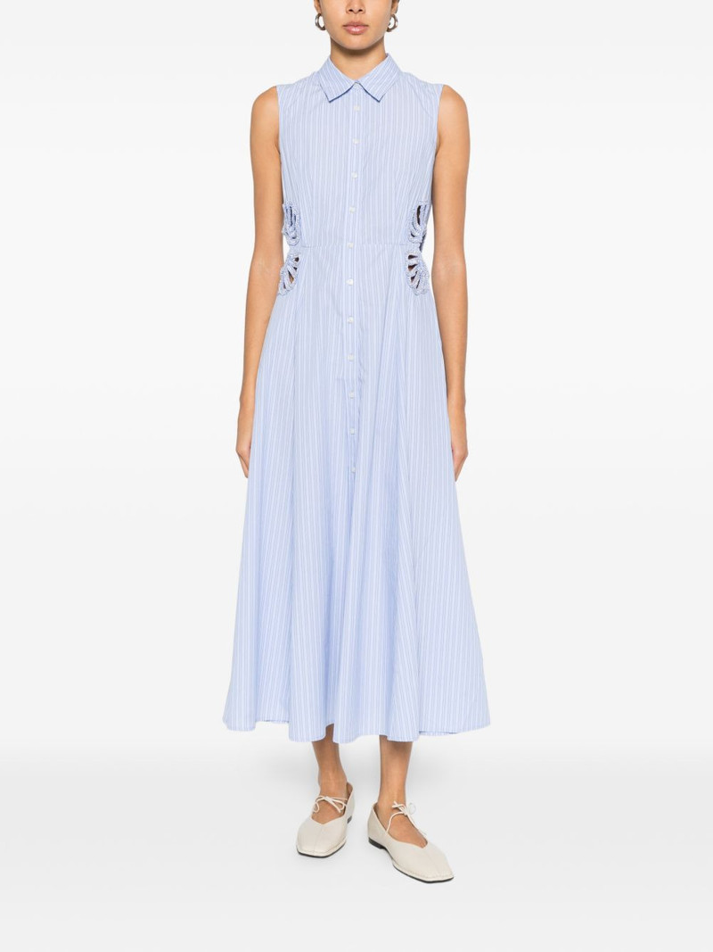 Sandro cut-out striped dress outlook