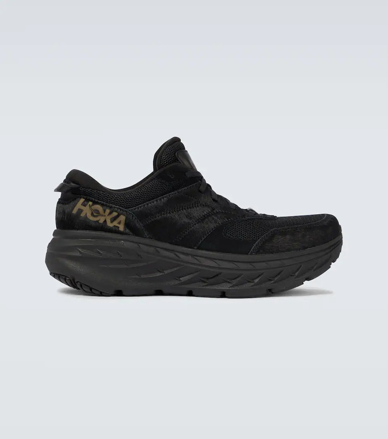 x Engineered Garments Bondi L calf hair and suede sneakers - 1