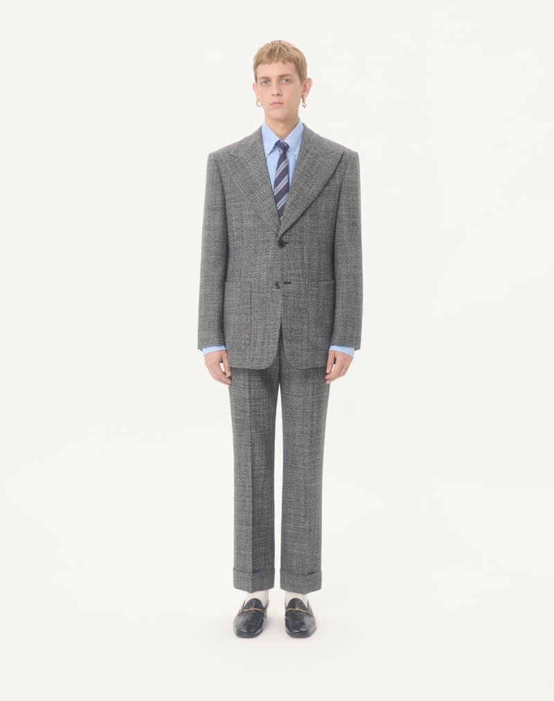 Valentino VALENTINO SINGLE-BREASTED MOULINÉ WOOL JACKET outlook