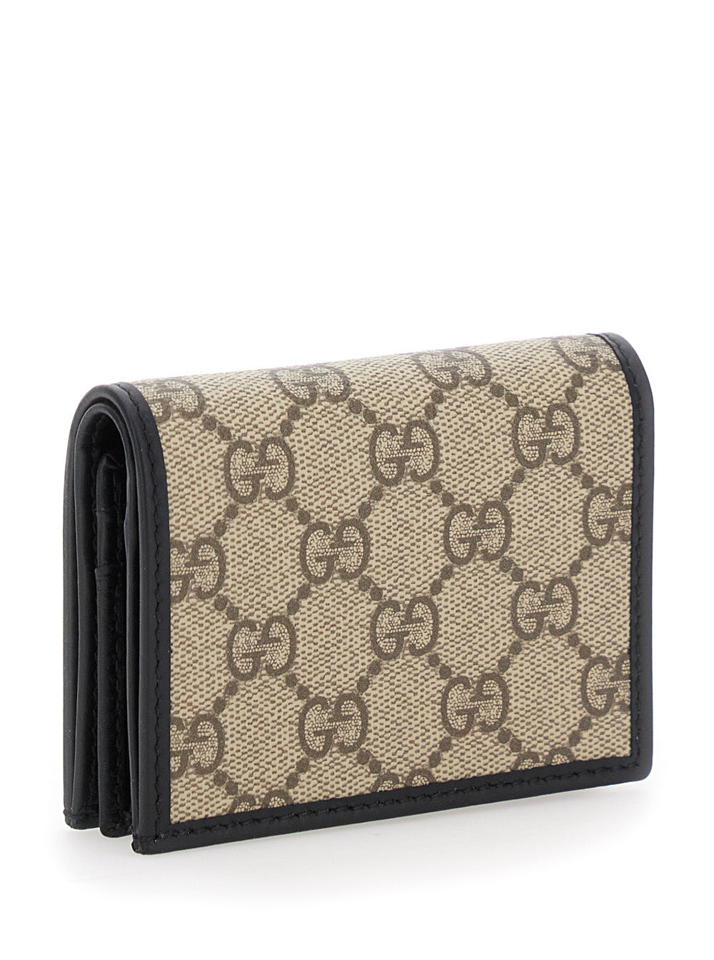 Gucci Women Brown Wallet With Metal Buckle On The Front And All-Over Gg Motif In Fabric Woman - 3