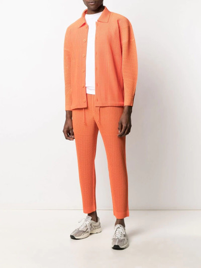 ISSEY MIYAKE plissé-effect long-sleeve shirt outlook