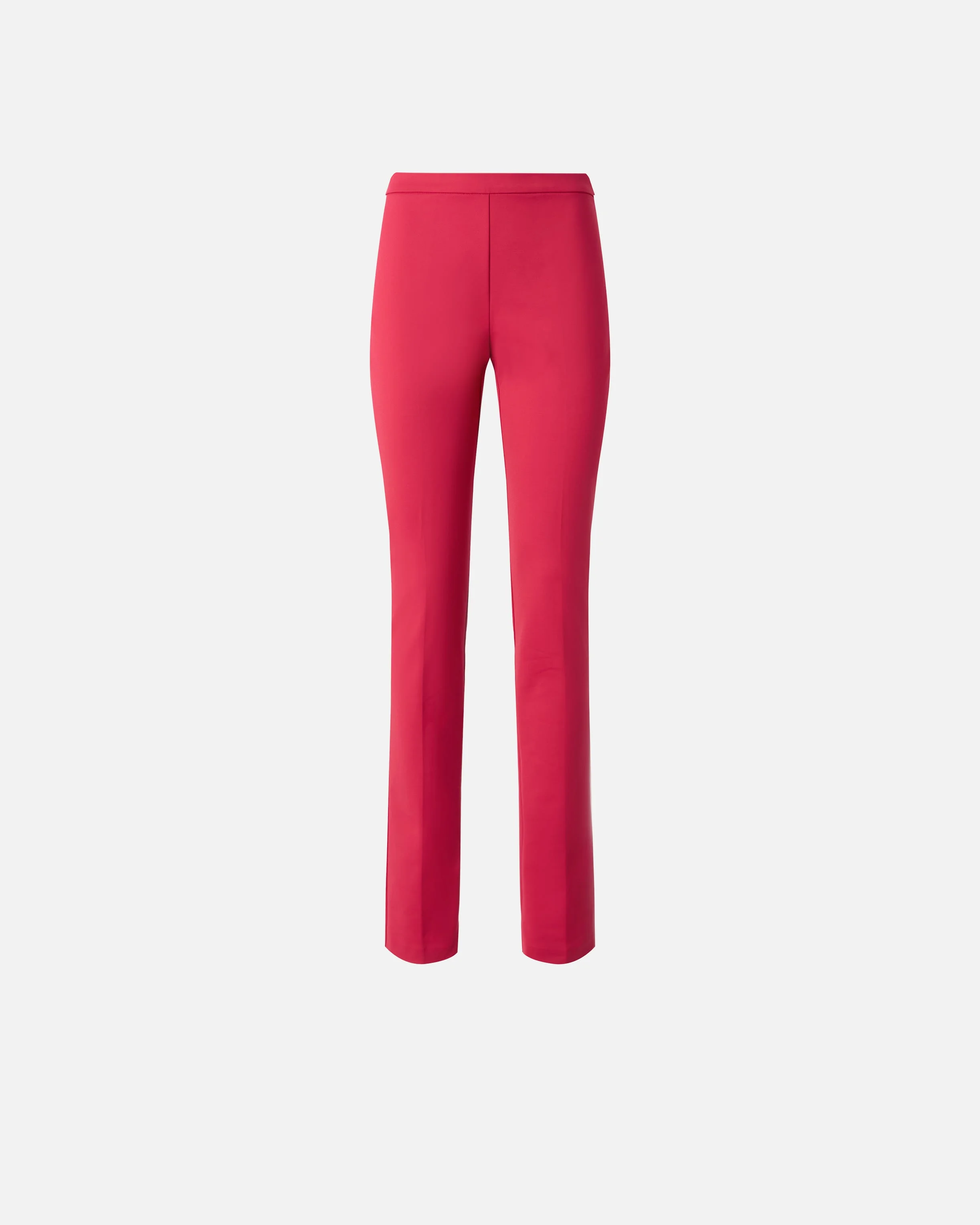 COTTON SATIN TROUSERS WITH CREASE - 1