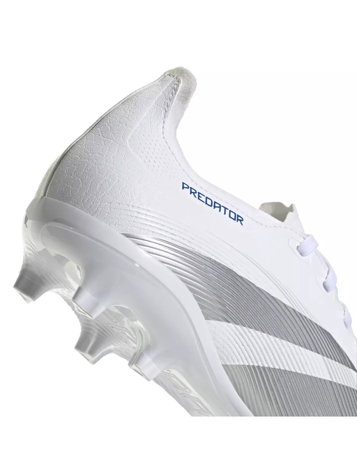 Predator League MG "Ftwr White/Silver Metallic/Bright Royal" Unisex Soccer Cleat - 8