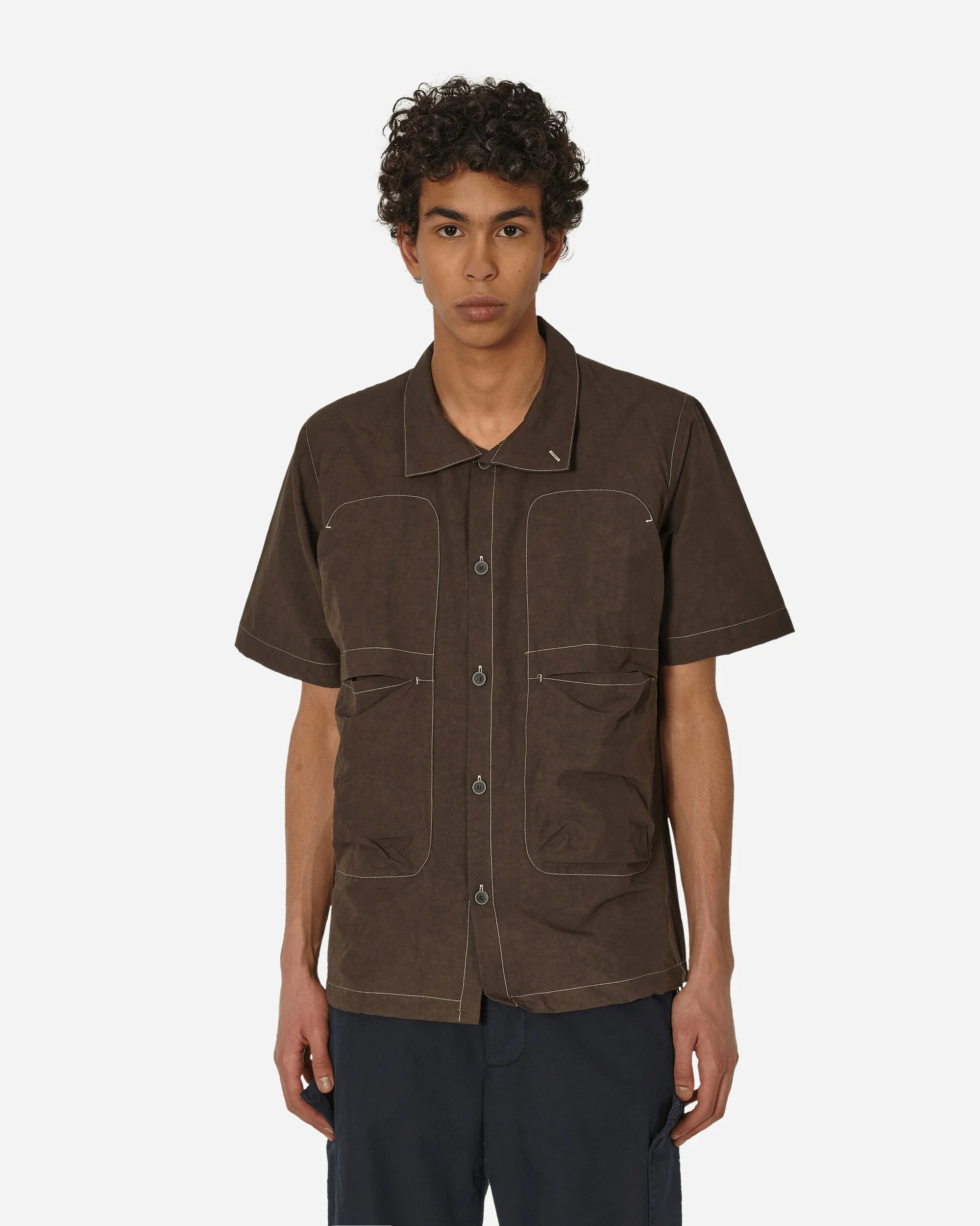 Glems Shortsleeve Shirt Chocolate Brown - 1