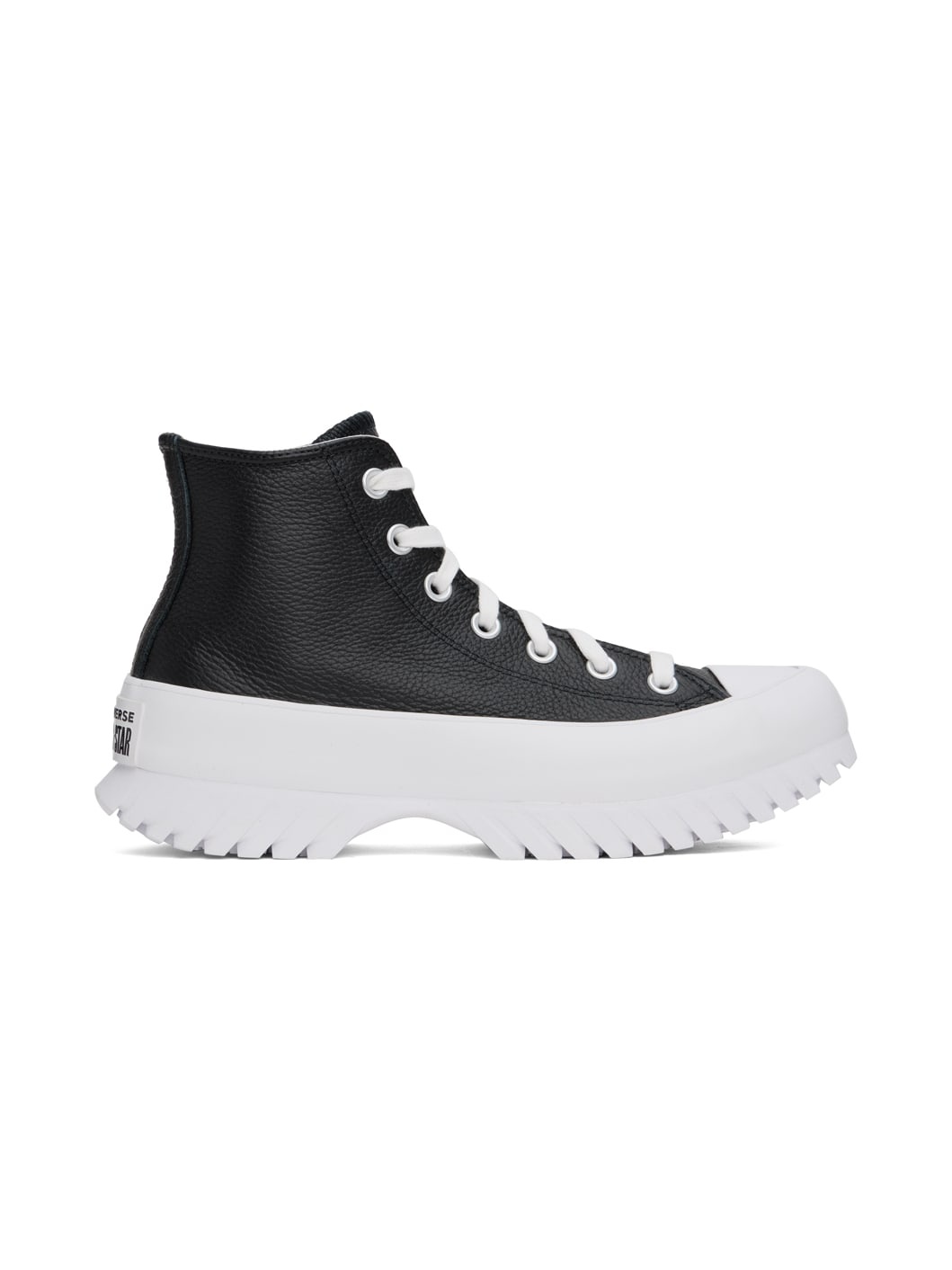 Black Leather Chuck Taylor All Star Lugged 2.0 Sneakers - 1