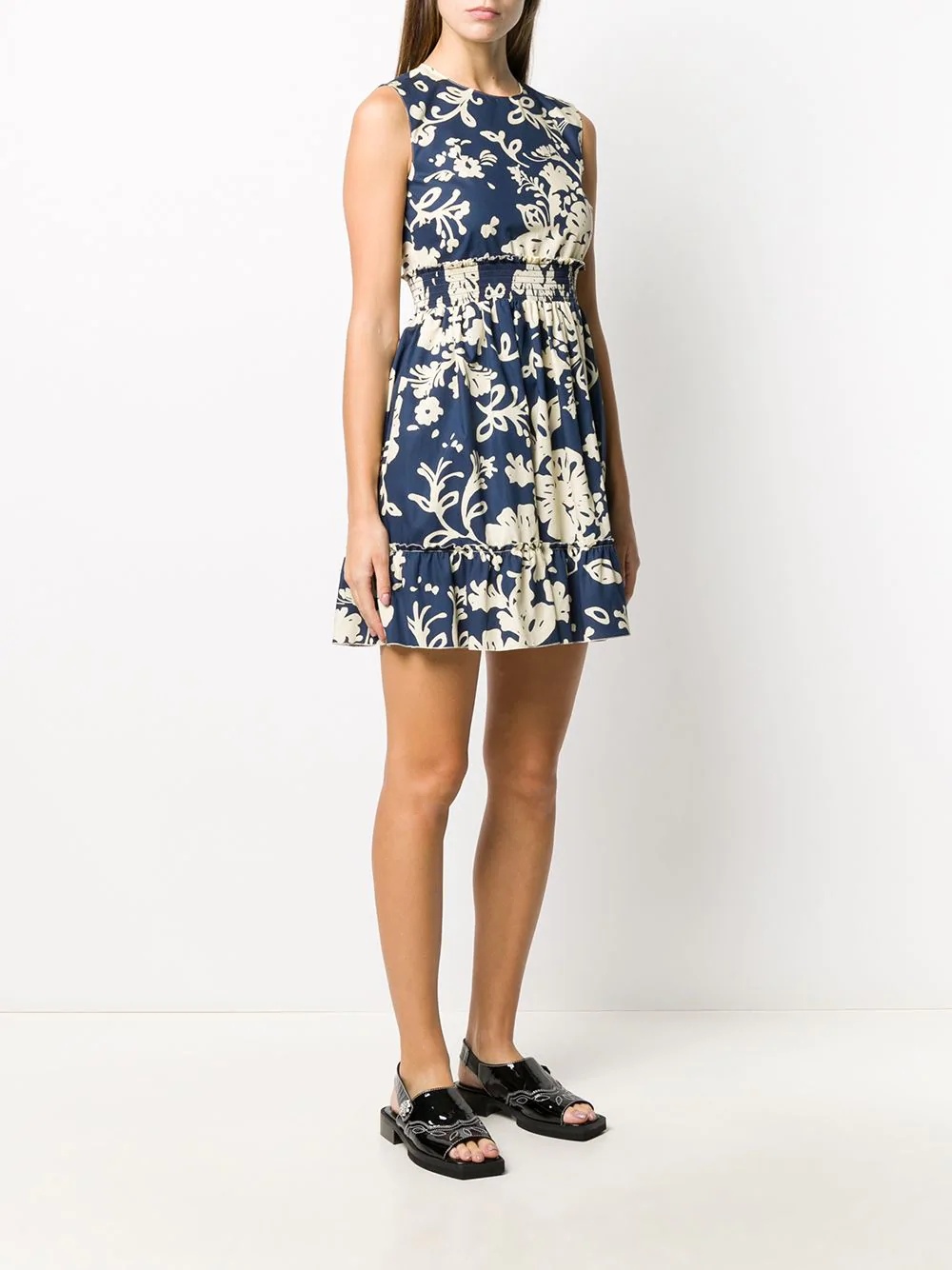 floral-print cotton dress - 3