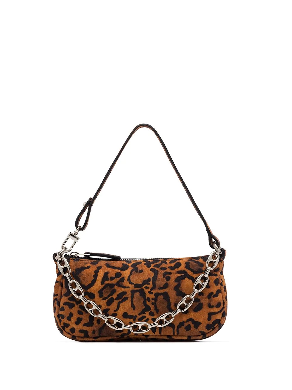 mini Rachel leopard-print suede bag - 1