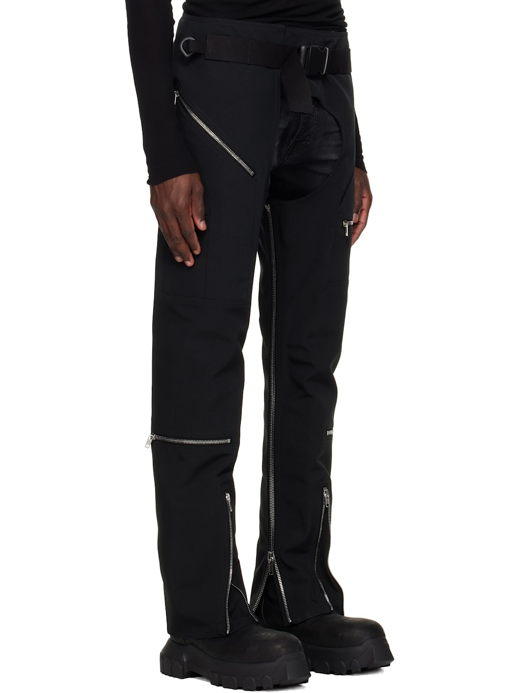 Black Hollywood Headon Chaps Trousers - 2