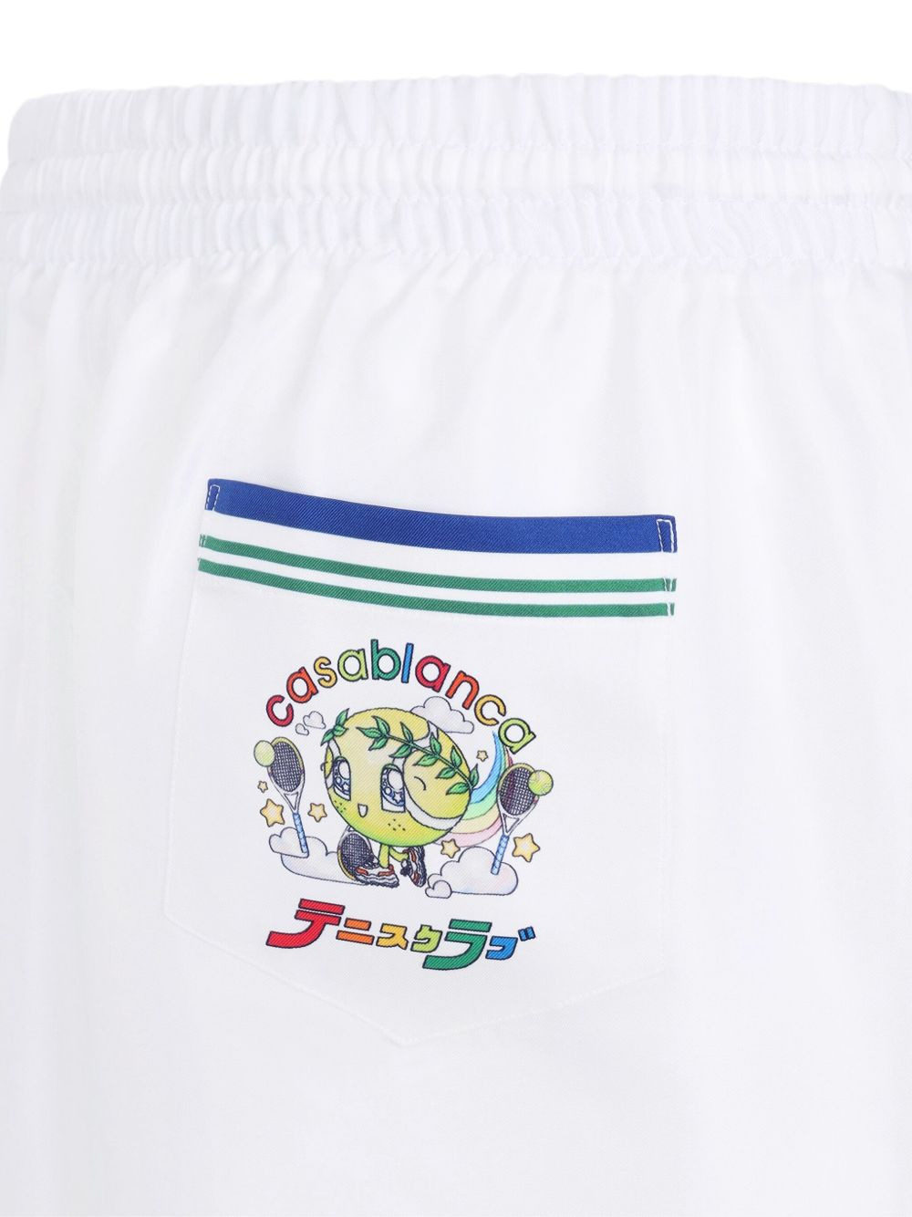 DRAWSTRING SILK TRACK SHORTS - 3