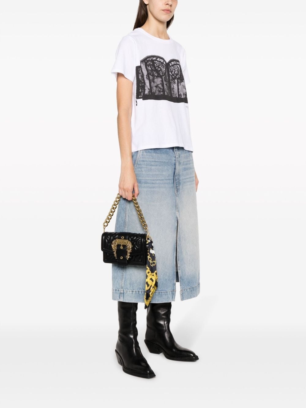 Couture logo-plaque shoulder bag - 2