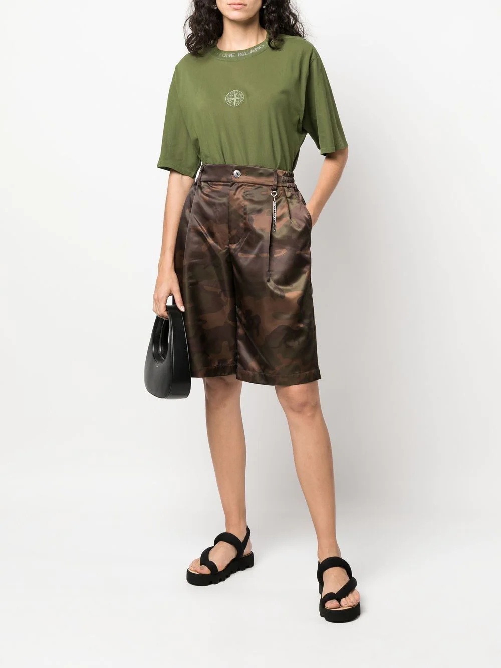 camouflage knee-length shorts - 3