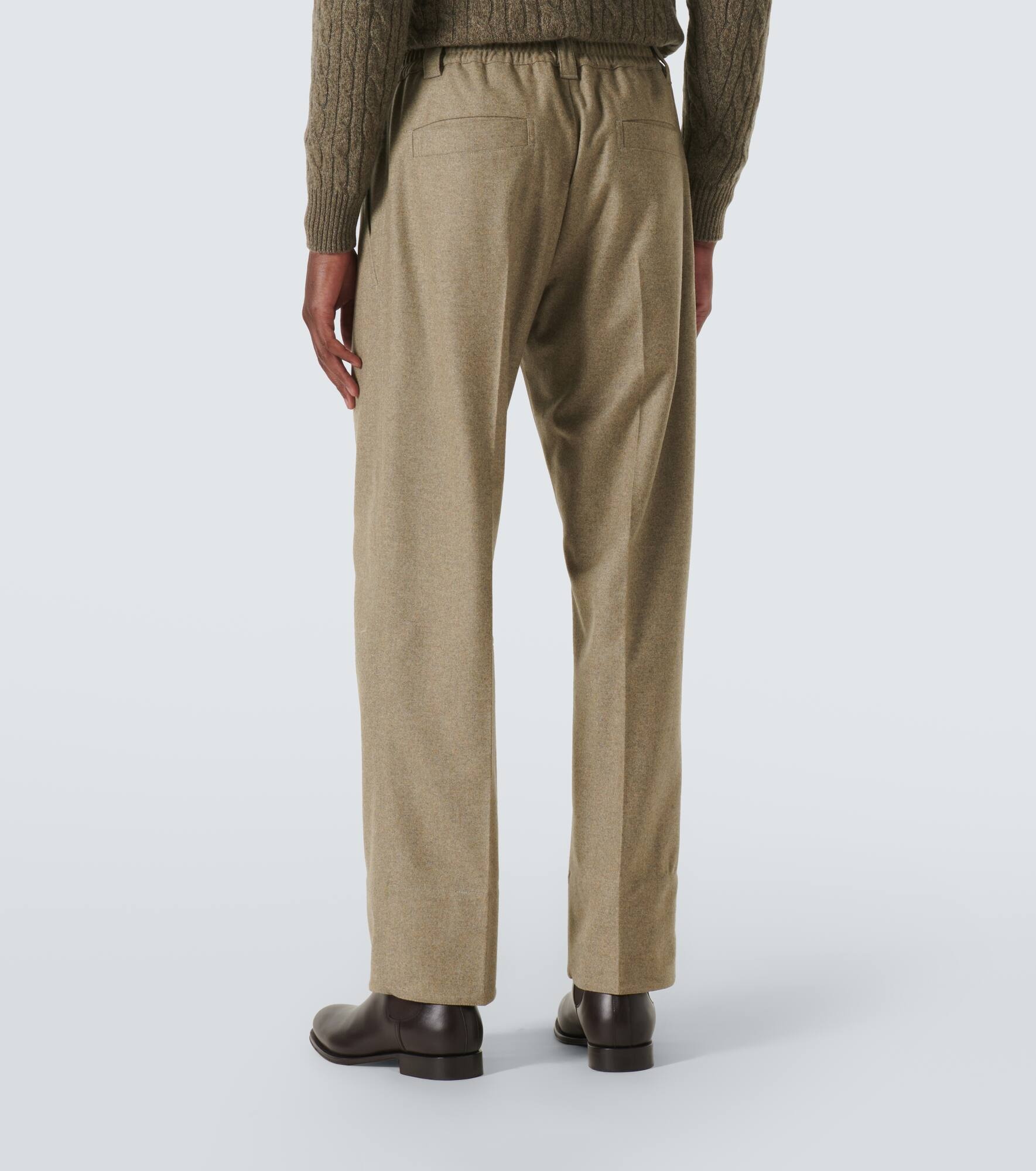 Reinga wool and cashmere straight pants - 4