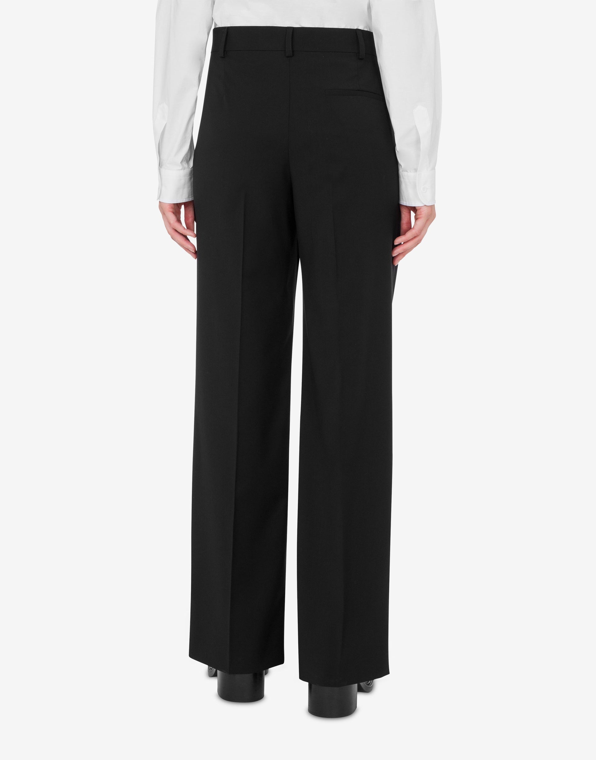 WOOL CANVAS TROUSERS SLIPPERS - 2